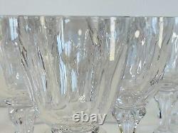 1950s Royal Leerdam Queen Juliana Glass Wine Stems-Set of 12