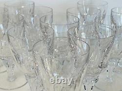 1950s Royal Leerdam Queen Juliana Glass Wine Stems-Set of 12