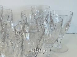 1950s Royal Leerdam Queen Juliana Glass Wine Stems-Set of 12