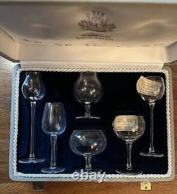 1957 Vintage Moser Club Miniature Snifters Physiognomic Toasting Set, Barware