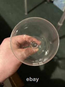 21 Club Nyc Vintage Rare Set Of (4) Crystal Wine Glasses Circa 1950