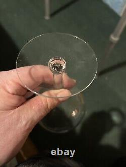 21 Club Nyc Vintage Rare Set Of (4) Crystal Wine Glasses Circa 1950