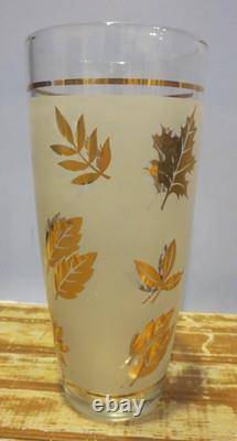21 Libbey Golden Foliage Glasses Pilsner, Cordial, Shaker, Shot Glass, Wine