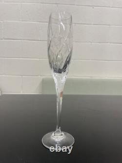 21 Piece Vintage Etched Crystal Wine, Champagne & Water glasses floral