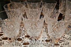 22 Vtg Crystal D'Arques-Durand Chantilly Taille Beaugency Stemware Wine Water