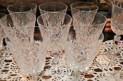 22 Vtg Crystal D'Arques-Durand Chantilly Taille Beaugency Stemware Wine Water