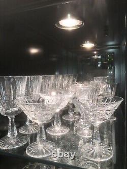 24 Set Waterford Kylemore Martini Wine Goblets. Irish vintage, perfect