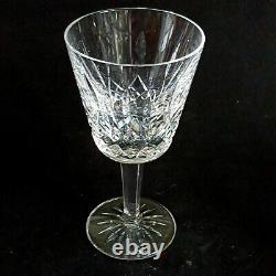 2 (Two) WATERFORD LISMORE Cut Lead Crystal Claret Wine Glasses-Signed