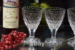 2 Vintage Crystal Cut Wine Glasses, Orrefors, Sweden 1960's, 10 oz Water Goblets