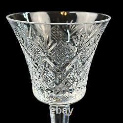 2 Vintage ST LOUIS Wine Glass Mussette Pattern France Excellent Pair 7