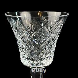 2 Vintage ST LOUIS Wine Glass Mussette Pattern France Excellent Pair 7