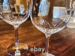 2 Vintage Tiffany & Co Starcut Bowl 16 Oz Wine Glasses 8 Inches