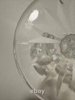 2 Vtg Waterford Crystal Lismore Hock Wine Glasses 8 Oz Vertical Cut 7.5 NR $79