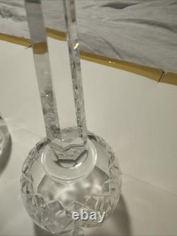 2 Vtg Waterford Crystal Lismore Hock Wine Glasses 8 Oz Vertical Cut 7.5 NR $79