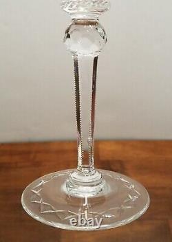 2 crystal ROGASKA GALLIA HOCK WINE Glasses 8 Excellent condition BEAUTIFUL