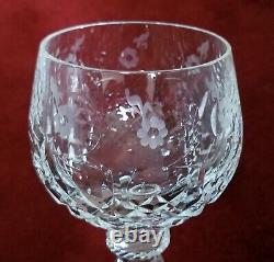 2 crystal ROGASKA GALLIA HOCK WINE Glasses 8 Excellent condition BEAUTIFUL