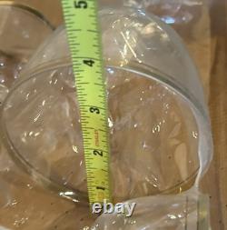 32NIP Vintage Gold Rim West German Crystal Goblets Wine Cocktail Cordial Glasses