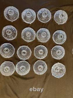32 Pc Vintage Crystal Stemware & Entertaining Collection Goblets Sherbets Cups