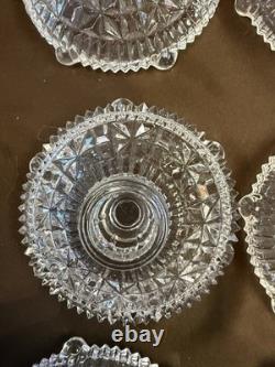 32 Pc Vintage Crystal Stemware & Entertaining Collection Goblets Sherbets Cups