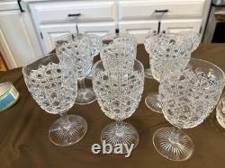 32 Pc Vintage Crystal Stemware & Entertaining Collection Goblets Sherbets Cups