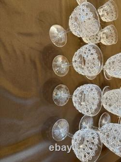 32 Pc Vintage Crystal Stemware & Entertaining Collection Goblets Sherbets Cups
