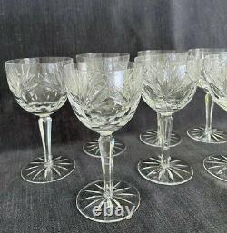 32p Vintage Gorham Rosewood (Older) Crystal Wine Water Champagne Cordial Glasses