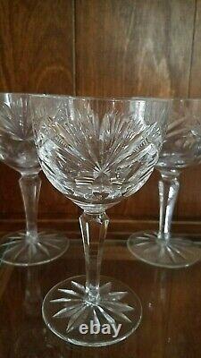 32p Vintage Gorham Rosewood (Older) Crystal Wine Water Champagne Cordial Glasses