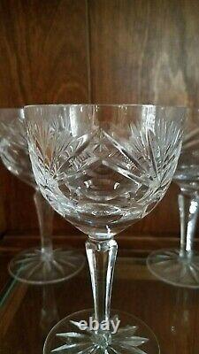 32p Vintage Gorham Rosewood (Older) Crystal Wine Water Champagne Cordial Glasses