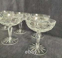 32p Vintage Gorham Rosewood (Older) Crystal Wine Water Champagne Cordial Glasses