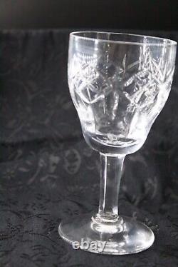 33pcs. Vintage Hand-cut Premium Crystal glasses Cristallierie Lucerne, France