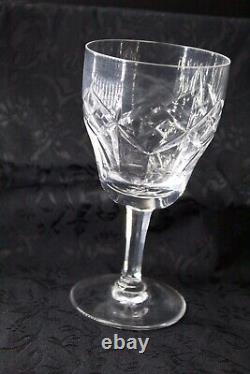 33pcs. Vintage Hand-cut Premium Crystal glasses Cristallierie Lucerne, France