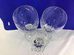 3pcs Vintage Elegant Decorative Crystal Jolie Tall Wine Glasses 8 3/8 x 3