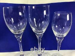 3pcs Vintage Elegant Decorative Crystal Jolie Tall Wine Glasses 8 3/8 x 3