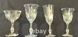 45 Pc Vintage Fostoria Lead Crystal, Kimberly, Water, Wine, Sherbet, Flutes