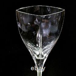 4 (Four) MIKASA PANACHE Square Lead Crystal Wine Glasses DISCONTINUED