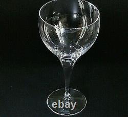 4 (Four) ROSENTHAL LOTUS PLAIN Crystal White Wine Glasses Signed