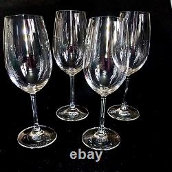 4 (Four) WATERFORD Marquis VINTAGE White Wine Glasses Signed DISCONTINUED