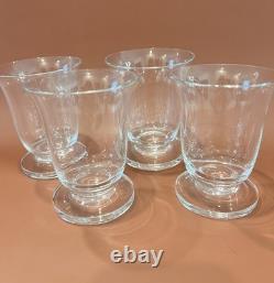 4 Jean Luce Flared Wine Glasses Musée des Arts Décoratifs La Rochere France VTG