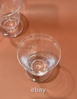 4 Jean Luce Flared Wine Glasses Musée des Arts Décoratifs La Rochere France VTG