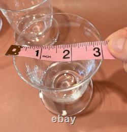 4 Jean Luce Flared Wine Glasses Musée des Arts Décoratifs La Rochere France VTG