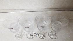 4 New Vintage Edinburgh Thistle 6 5/8 Tall Hock Wine Crystal Glass Wine Stem