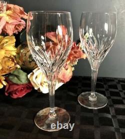 4 Noritake Moondust WINE Glass / Goblet Etched Plants/ flower Vintage goblet