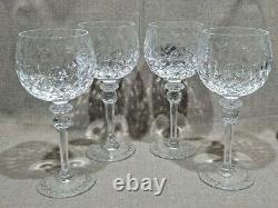 4 Rogaska Gallia 8 1/4 Balloon Wine Goblets Stems