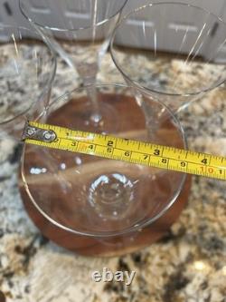 4 VINTAGE CRYSTAL AIR TWIST STEM Wine/champagne Glasses