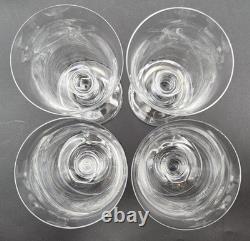 4 Vintage Baccarat Crystal Provence 5 5/8 Claret Wine Glasses
