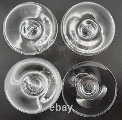 4 Vintage Baccarat Crystal Provence 5 5/8 Claret Wine Glasses