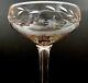 4 Vintage Crystal Etetched Stemware Glass Champagne Wine Cocktail Coupe Set of 4