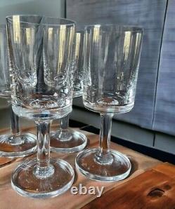 4 Vintage Dansk Karin MCM White Wine Glasses 6.5 Tall 6 oz Capacity France NOS