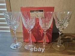 4 Vintage Noritake Hampton Hall Wine Glasses Full Lead Crystal 7 3/4 908 103 4 Vintage Noritake Hampton Hall Wine Glasses Full Lead Crystal 7 3/4 908 103