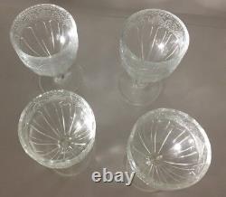 4 Vintage Ralph Lauren crystal Wine glass goblet